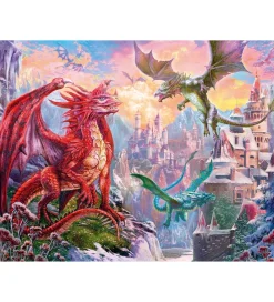 Ravensburger Puslespil>Puslespil - 2000 Brikker - Fantasy Dragon