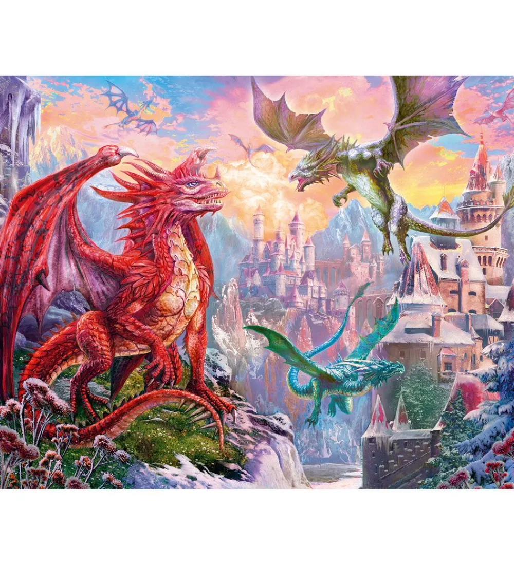 Ravensburger Puslespil>Puslespil - 2000 Brikker - Fantasy Dragon