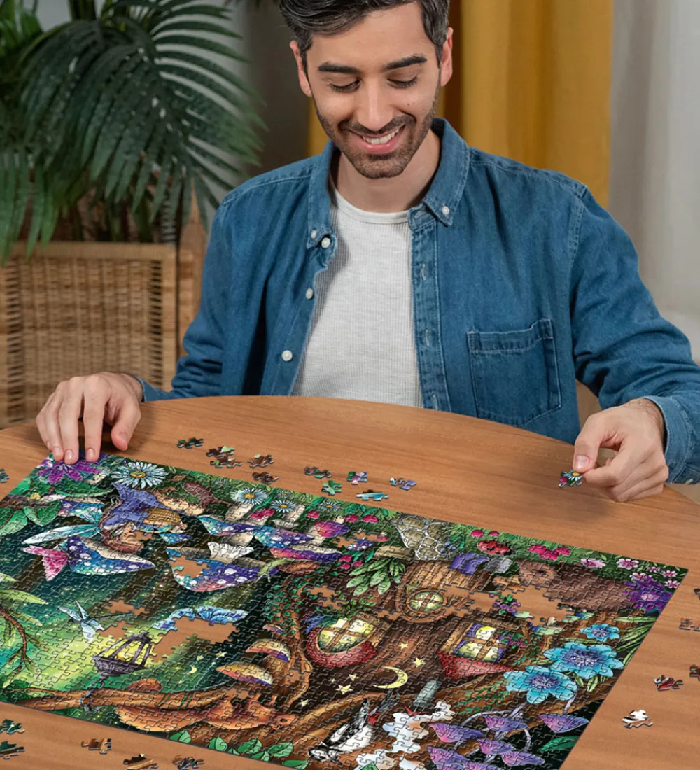 Ravensburger Puslespil>Puslespil - 1000 Brikker - In The Magical Forest