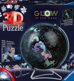 Ravensburger Puslespil>Puslespil - 3D - 180 Brikker - Glow Dark Starglobe