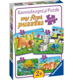 Ravensburger Puslespil>Puslespil - My First - 4 Forskellige - Cute Pets