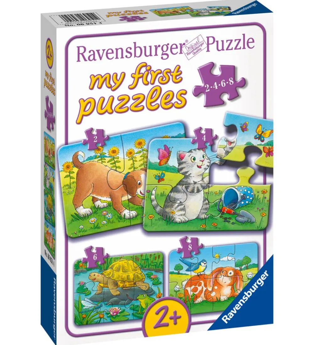 Ravensburger Puslespil>Puslespil - My First - 4 Forskellige - Cute Pets