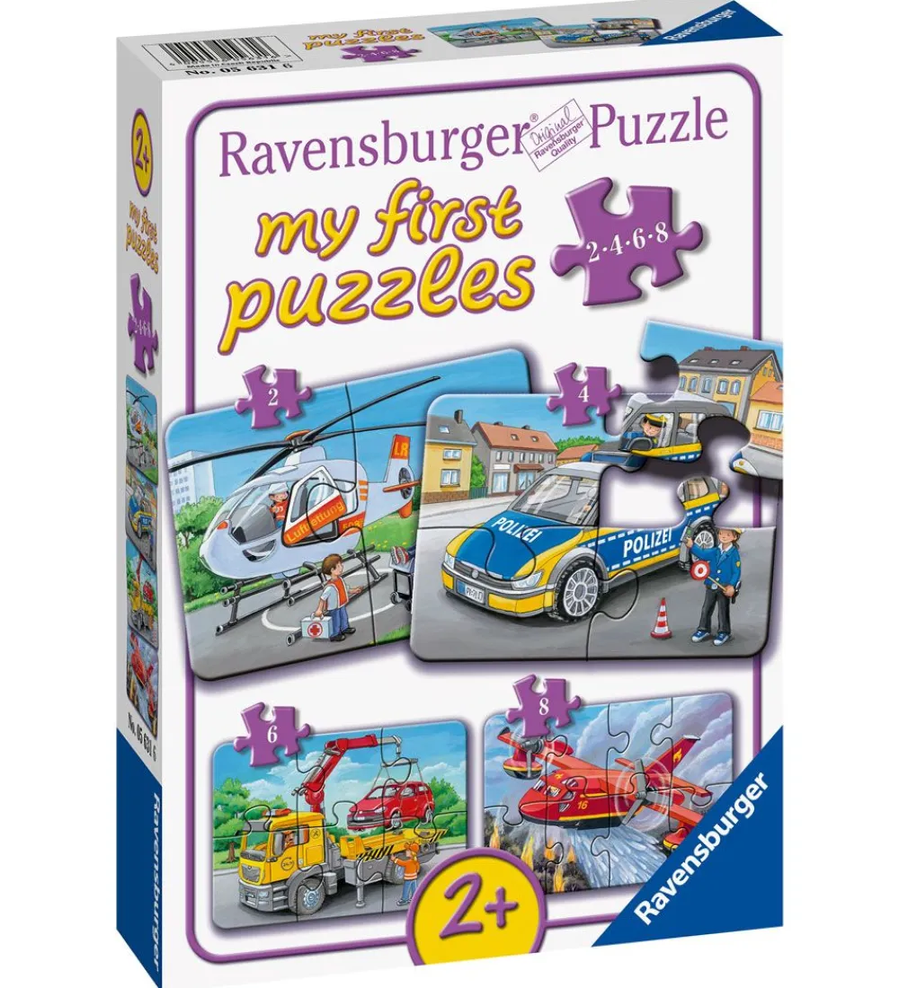 Ravensburger Puslespil>Puslespil - My First - 4 Forskellige - My Emergency