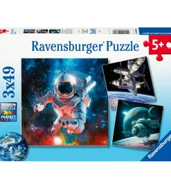 Ravensburger Puslespil>Puslespil - 3x49 Brikker - Space Adventure