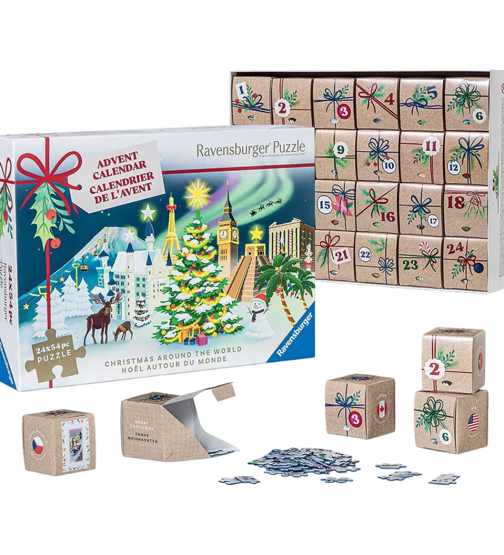Ravensburger Puslespil>Puslespil - 24x54 Brikker - Julekalender - Christma