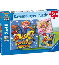 Ravensburger Puslespil>Puslespil - 3x49 Brikker - Paw Patrol Super Pups