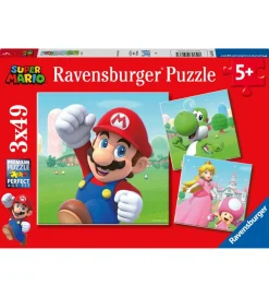 Ravensburger Puslespil>Puslespil - 3x49 Brikker - Super Mario