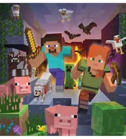 Ravensburger Puslespil>Puslespil - 3x49 Brikker - Minecraft