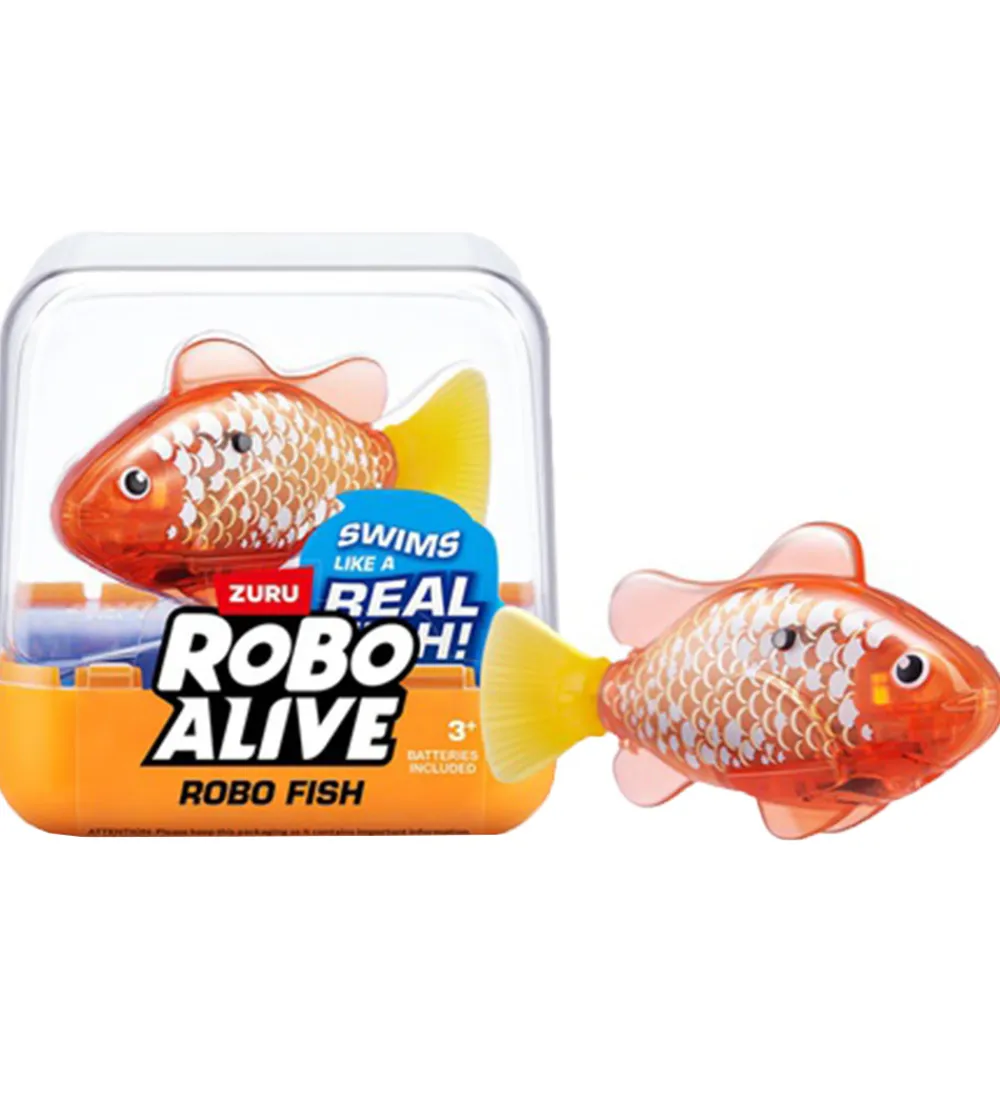 Robo Alive Vandleg|Udeleg Og Udendørs Legetøj>Badelegetøj - Robo Fish - Orange/Gul