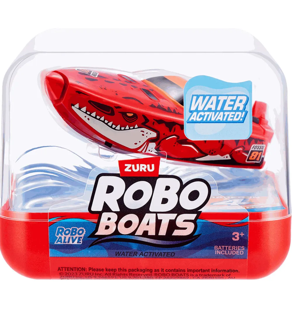 Robo Alive Udeleg Og Udendørs Legetøj|Vandleg>Badelegetøj - Robo Boats - Assorteret - Orange/Rød/B