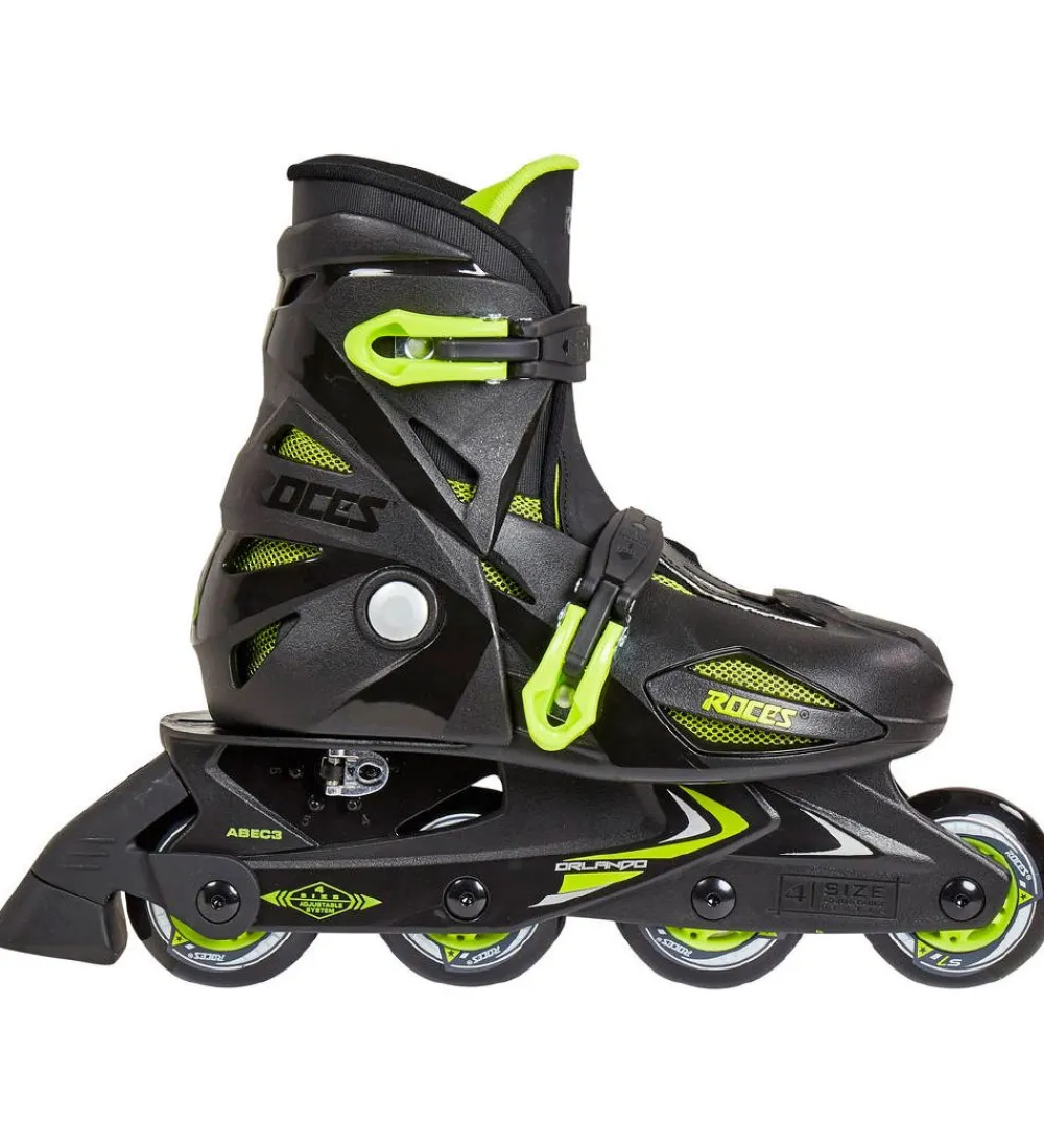 Roces Rulleskøjter>Rulleskøjter - Orlando III - Sort/Lime - Inliner