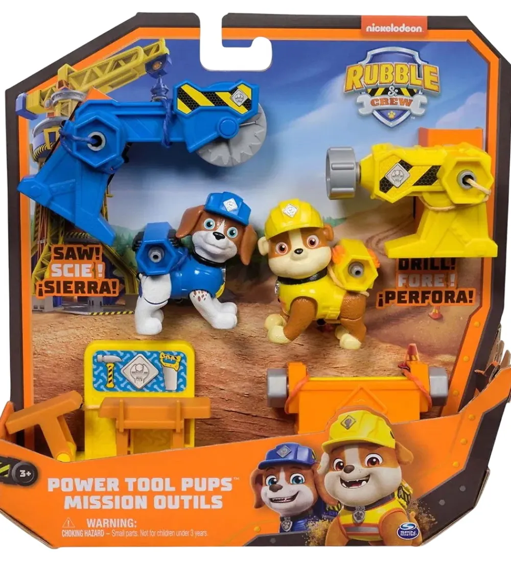 Rubble & Crew Figurer>Legetøj - Paw Patrol - Power Tool Pups