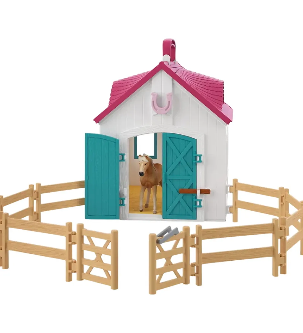 Schleich Schleich|Figurer>Horse Club - Åben Hestestald - 60 Dele - 42703