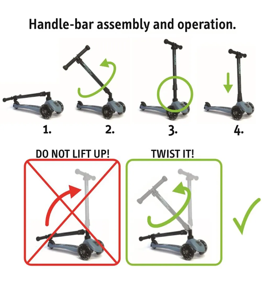 Scoot and Ride Løbehjul>Highway Kick 3 - LED - Forest
