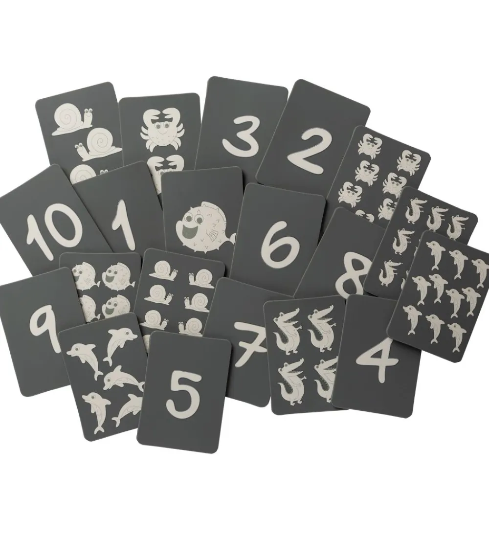 Scrunch Spil|Badelegetøj>Kort - Silikone - 20 Stk - Anthracite Grey