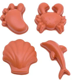 Scrunch Strandlegetøj>Sandforme - 4 stk - Silikone - Rust