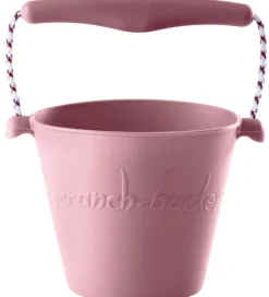 Scrunch Strandlegetøj>Spand - Silikone - 13 cm - Lyserød