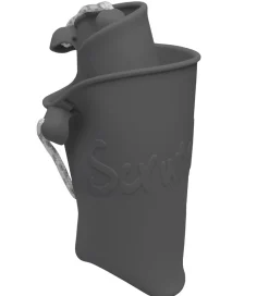 Scrunch Strandlegetøj>Spand - Silikone - 13 cm - Mørkegrå