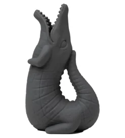 Scrunch Strandlegetøj>Vandkande - 18,5x11 cm - Silikone - Krokodille - Antraci