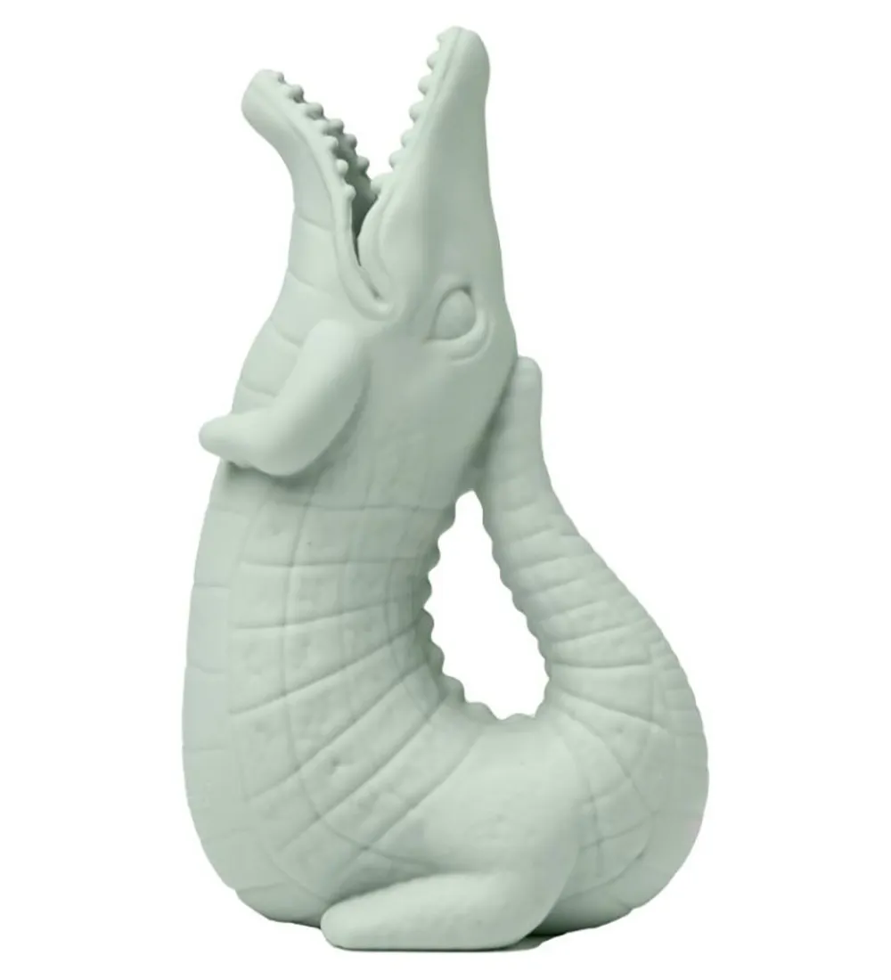 Scrunch Strandlegetøj>Vandkande - 18,5x11 cm - Silikone - Krokodille - Sage Gr
