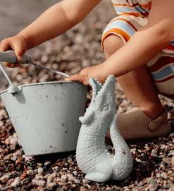 Scrunch Strandlegetøj>Vandkande - 18,5x11 cm - Silikone - Krokodille - Sage Gr