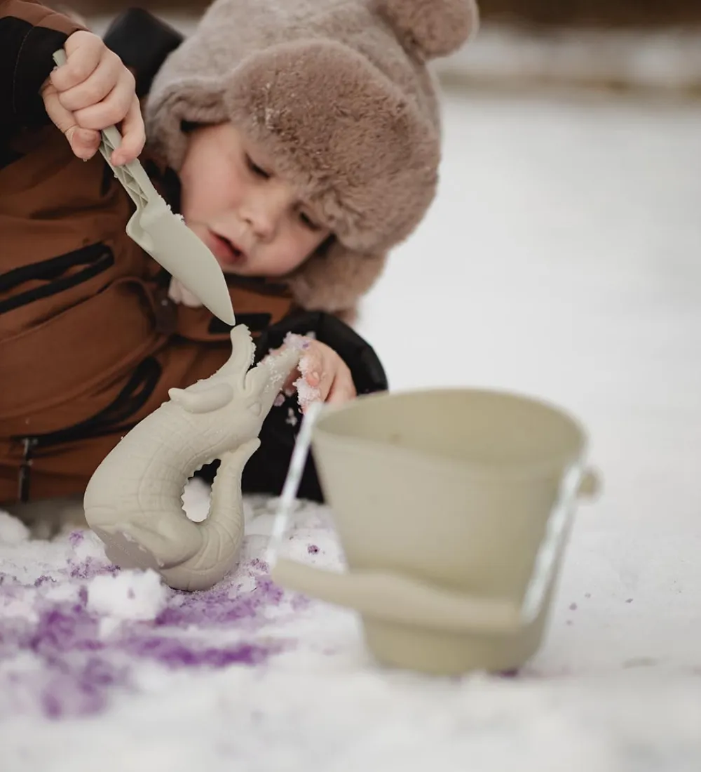 Scrunch Strandlegetøj>Vandkande - 18,5x11 cm - Silikone - Krokodille - Sage Gr