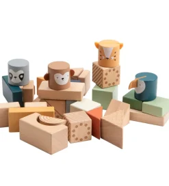 Sebra Trælegetøj|Stablelegetøj>Byggeklodser - Træ - Wildlife Animals