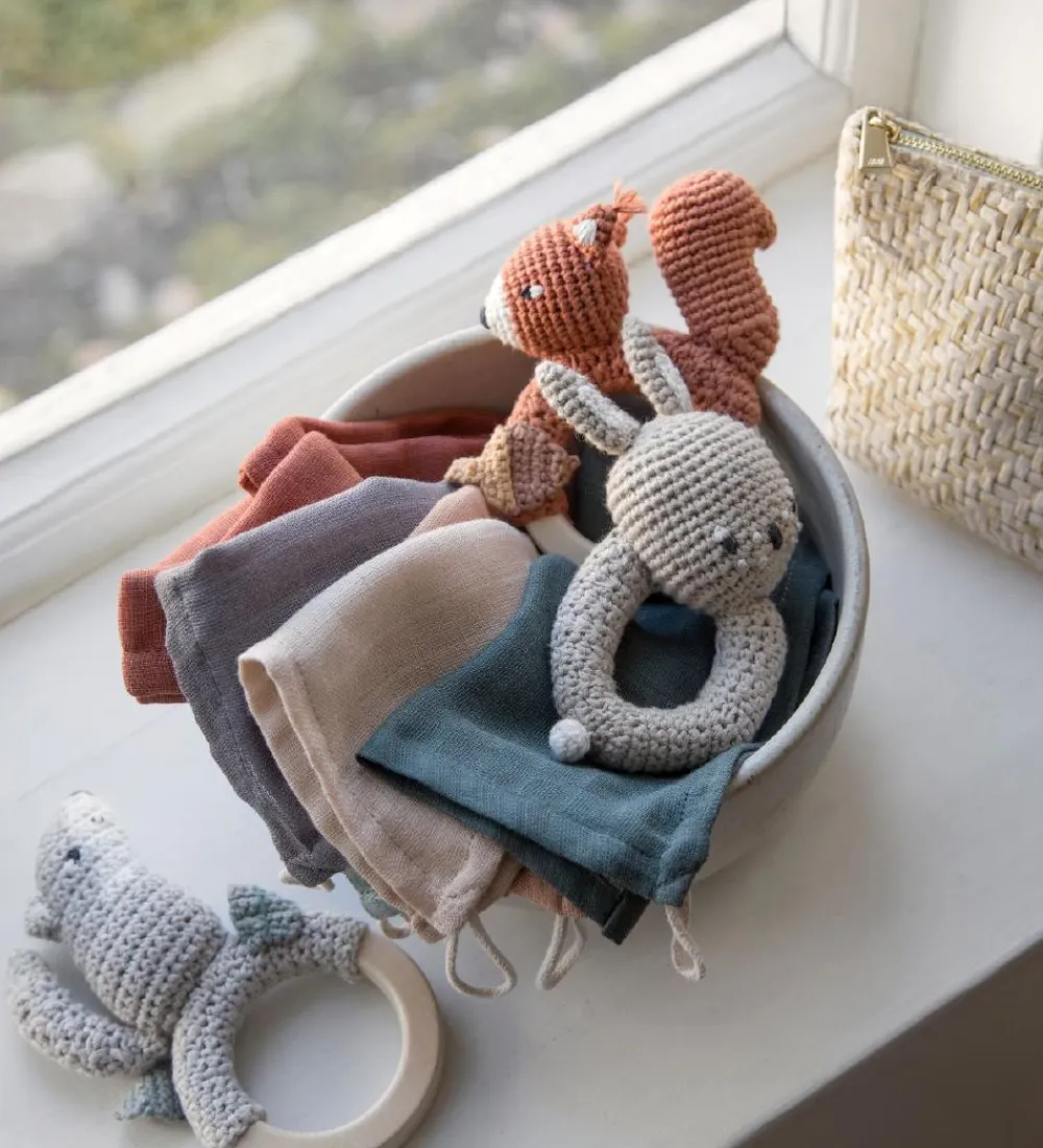 Sebra Gribelegetøj>Rangle - Hæklet - Ulven Moon