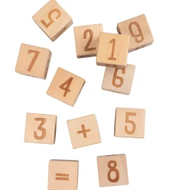 Sebra Stablelegetøj>Stableklodser - Talklodser - 12 stk. - Træ