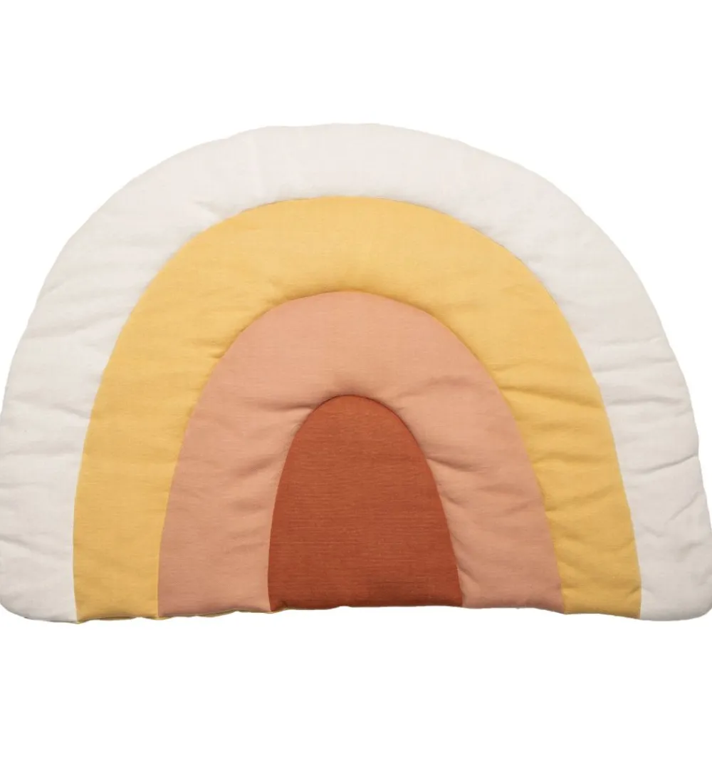 Sebra Aktivitetslegetøj|Legetæpper Og Legegulve>Strikket Legemadras - Regnbue - 130x85cm - Sunset Rose