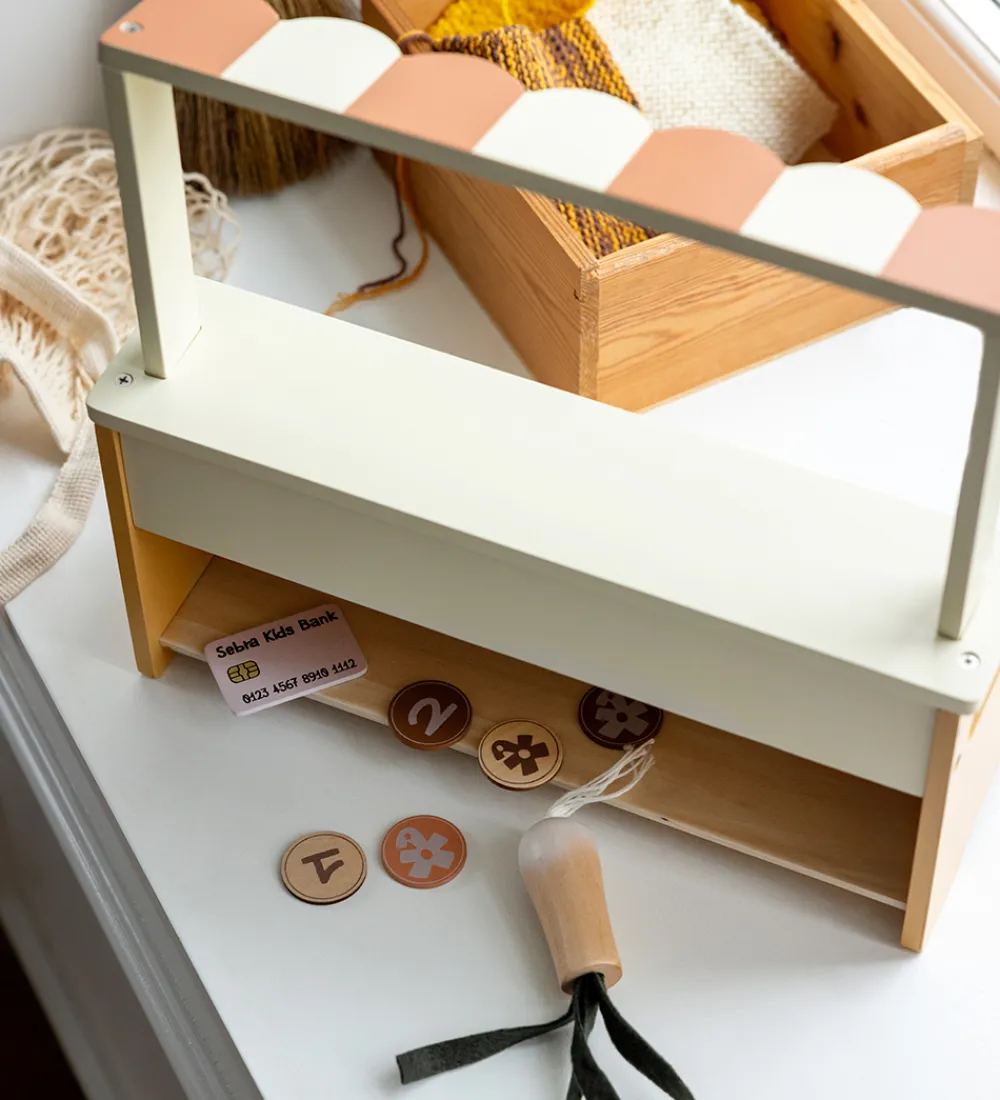 Sebra Trælegetøj|Legekøkken Og Legemøbel>Trælegetøj - Markedsbod