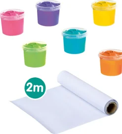 SES Creative Kreativ Leg|Maling>- Fingermaling Megasæt - 6x110ml