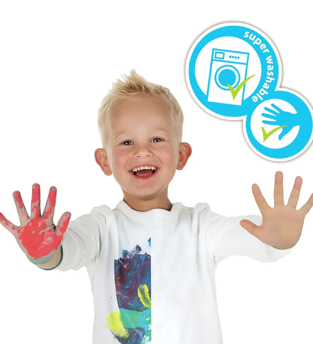 SES Creative Kreativ Leg|Maling>- Fingermaling Megasæt - 6x110ml