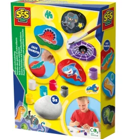 SES Creative Kreasæt>- Mal På Sten - Overførselsmærker