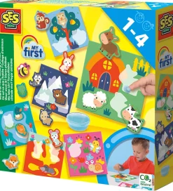 SES Creative Kreasæt>- Min Første - Hvor Bor Dyrene