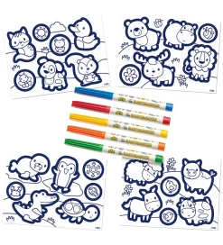 SES Creative Kreativ Leg|Kreasæt>- Min Første - Farvelæg Klistermærker