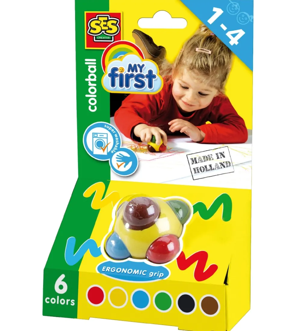 SES Creative Tuscher Og Farver>- Min Første Farvebold