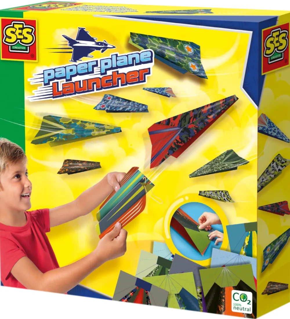 SES Creative Kreasæt>- Papirfly m. Affyringsrampe