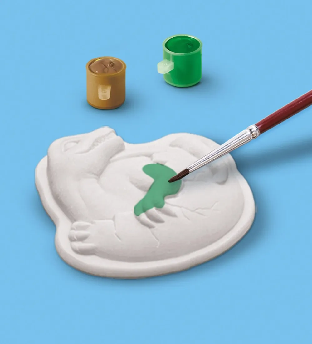 SES Creative Kreasæt>- Støb & Mal - Dinoer m. Skrabeark