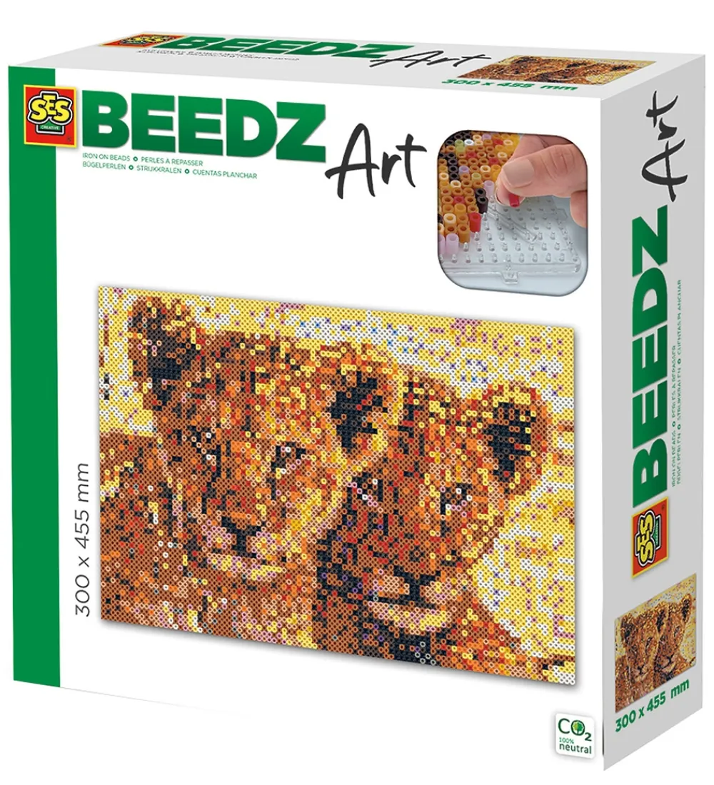 SES Creative Perler>- Strygeperlesæt - 7.000 stk. - Løveunger