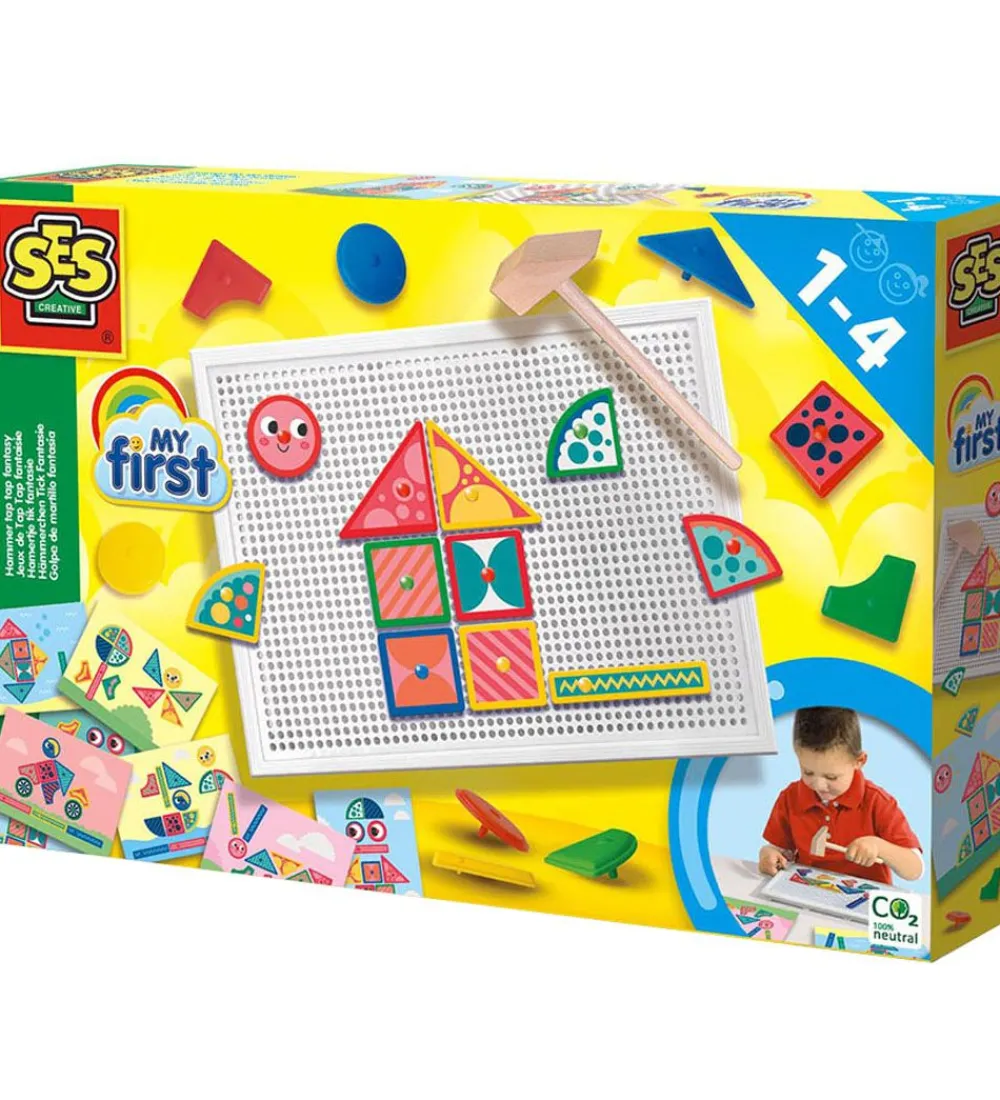 SES Creative Spil>Aktivitetslegetøj - Hammer og søm - Min første