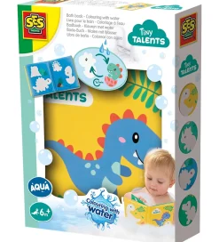 SES Creative Bøger>Badebog - Farv med Vand - Dino