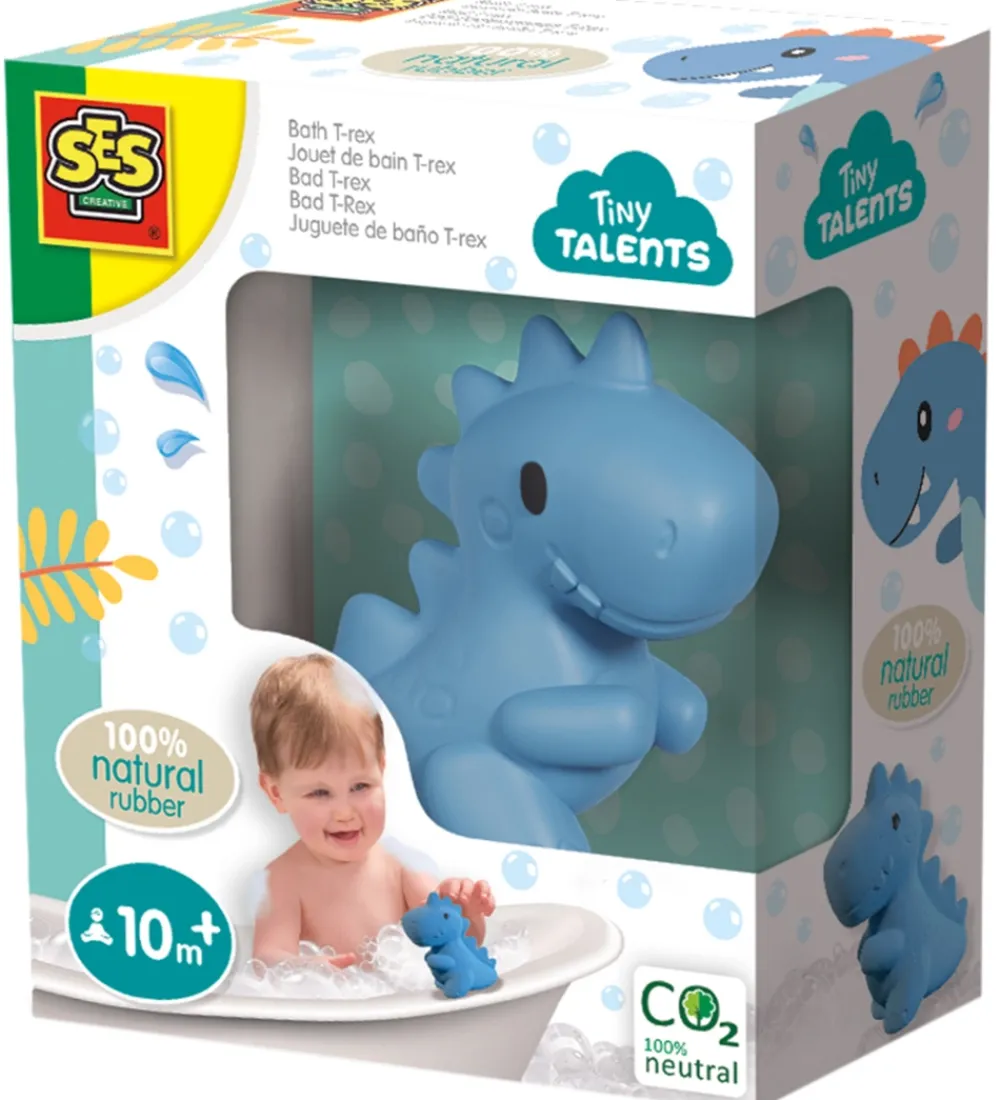 SES Creative Udeleg Og Udendørs Legetøj|Strandlegetøj>Badedyr - T-Rex - Naturgummi