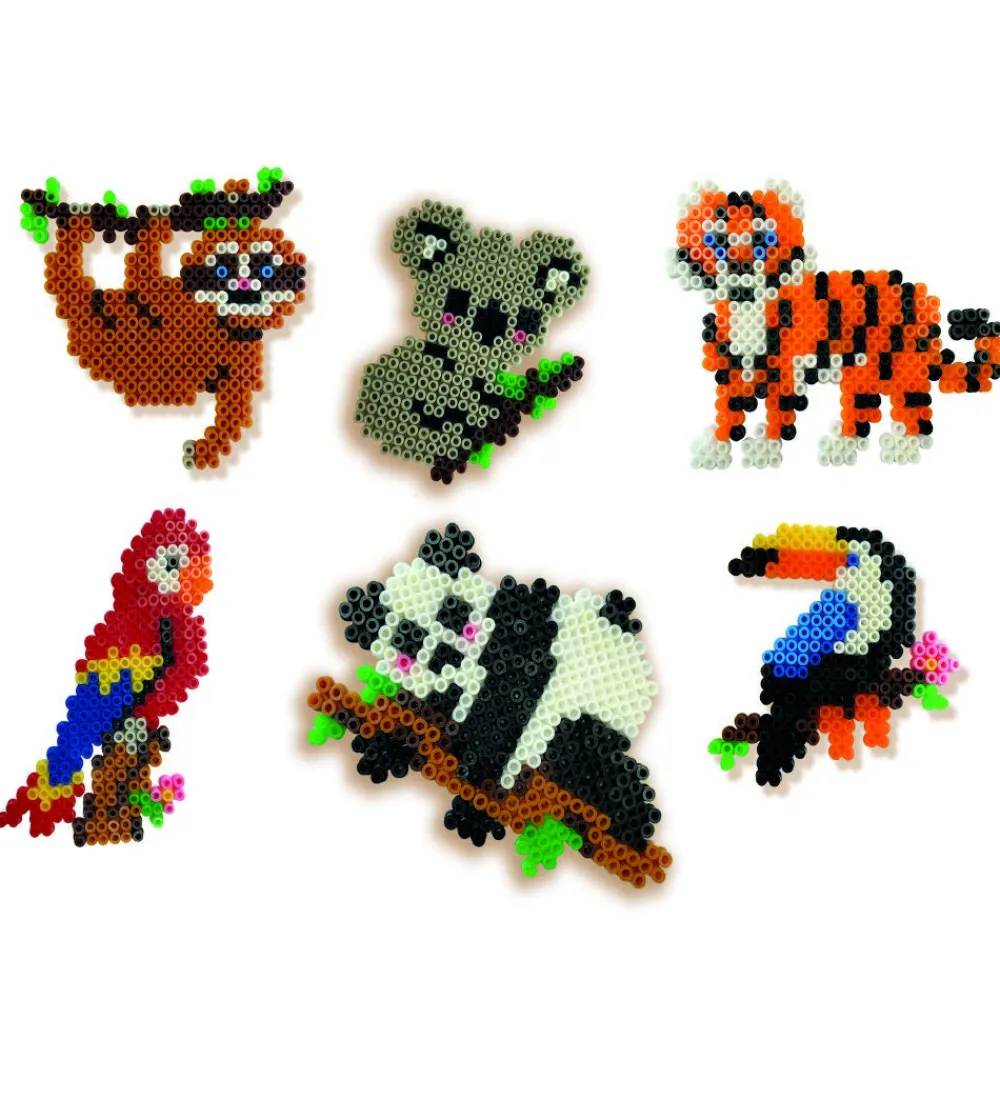 SES Creative Perler>Beedz Perlesæt - 2400 stk - Junglen