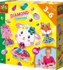 SES Creative Kreativ Leg|Kreasæt>Diamantmosaik - Dansende Dyr