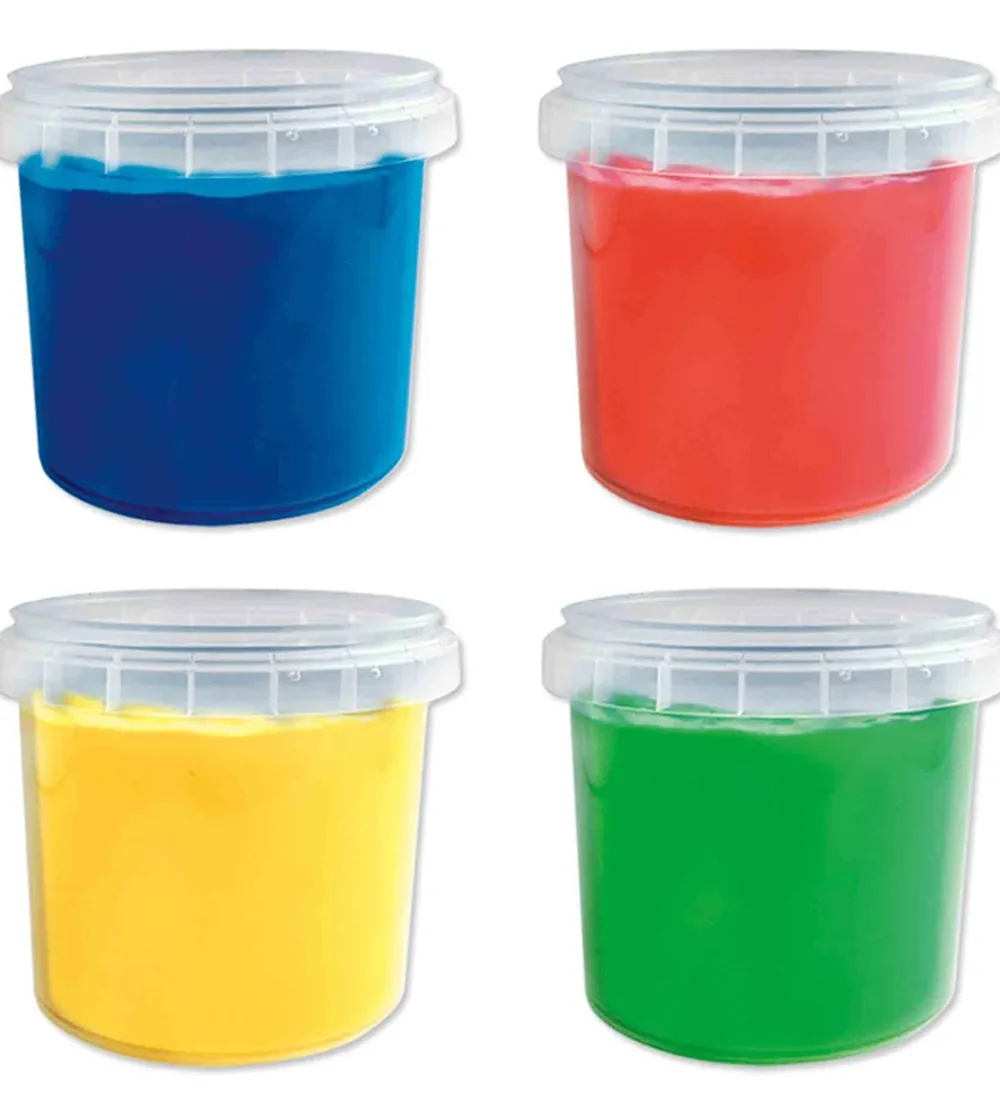 SES Creative Kreasæt>Fingermaling - 4x110ml - Primærfarver