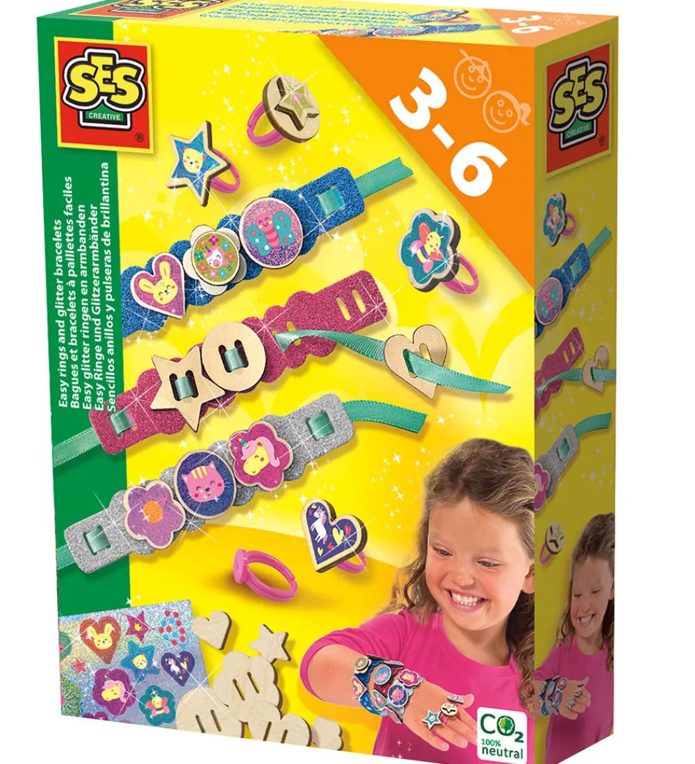 SES Creative Kreasæt>Kreasæt - Glimmer-armbånd og Ringe