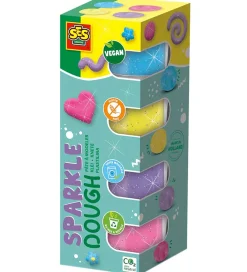 SES Creative Modellervoks>Modellervoks - 4x90gr - Silkeblød Glitter