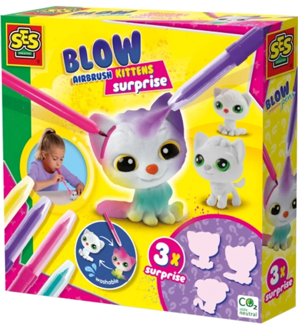 SES Creative Kreasæt>Pustetusser - Dekorer 3 Killinger