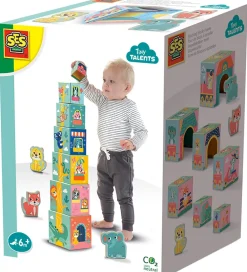 SES Creative Stablelegetøj>Stableklodser - Dyrefigurer